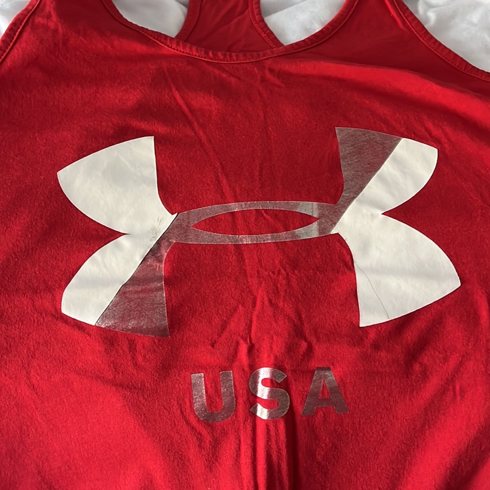 Under Armour Red Women’s Muscle Tank - Small